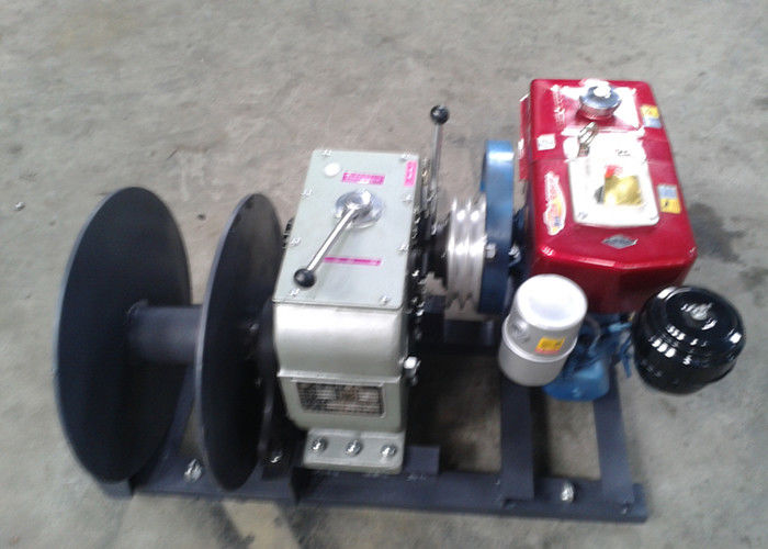 Diesel Cable Drum Cable Winch Puller High Speed for Tower Erection 5 Ton
