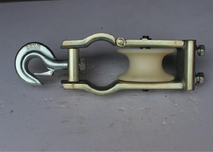 Transmission Line Stringing Tools Single Sheave Nylon Stringing Pulley ...
