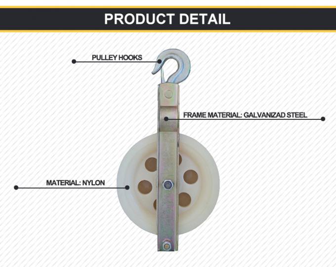 Single Sheave Cable Hanging Pulley Transmission Line Stringing Tools