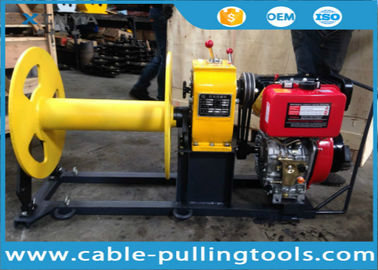 Cable Pulling Tools 3 Ton Diesel Engine Winch For Pulling Wood