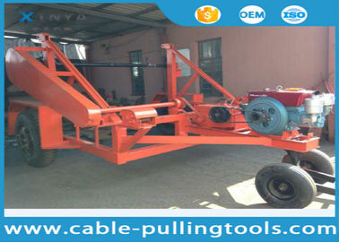 5T Multi function Full Cable Drum Trailer Other Tools With Water Cooled Diesel Engine