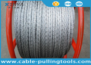 Anti Twist  Galvanized Steel Rope For Cable Pulling During Overhead Line Tranmission