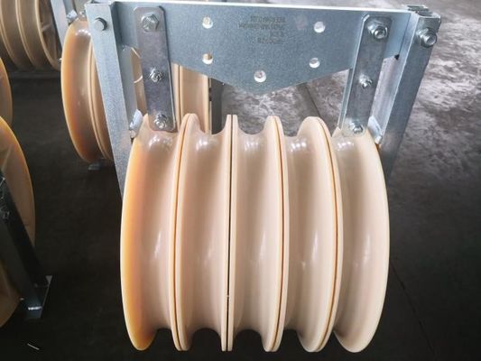 Aluminum/Nylon Stringing Pulley Blocks for Two/Three Stranded Conductors, 300-900mm2, 40-105KN