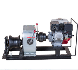 Fast Speed 3 Ton Cable Winch For Power Construction With Honda Engine