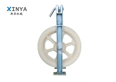 Transmission Line Stringing Tools 830mm Diameter Conductor Stringing Pulley Block With Nylon wheel