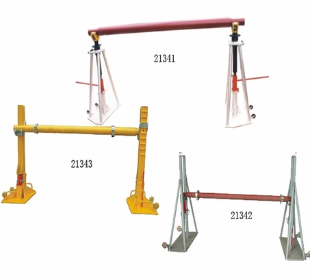 20 Ton Cable Drum Stand With Hydraulic Lifting Jack In Line Construction