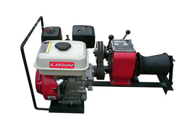 Buy 1 Ton Gasoline Engine Powered Cable Drum Winch for Power Construction online manufacture