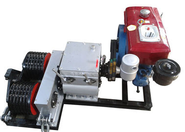Buy Cable Winch Puller 5 Ton Diesel Engine Powered Double Drum Winch online manufacture