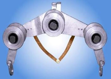Buy Three Wheel Structure Transmission Line Stringing Tools Earthing Pulley Block and Tackle online manufacture
