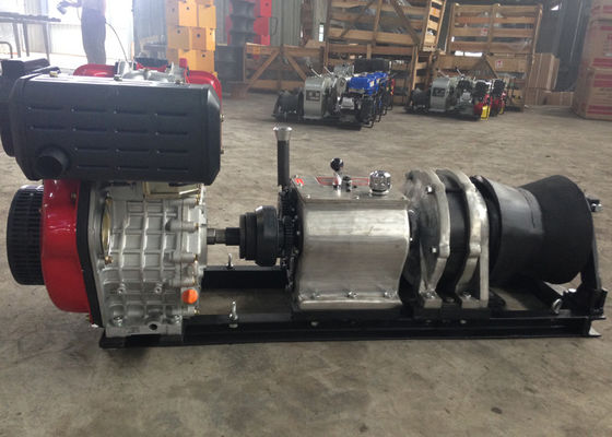 Buy 5 Ton Capacity Diesel Engine Wire Rope Winch for Cable Pulling with Compact Structure online manufacture