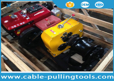 Buy Steel 8T Diesel Power Cable Winch Puller For Overhead Line Transmission online manufacture
