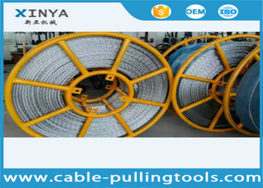 Buy ISO 22 mm Breakage Tension 320 kN Anti twist Wire Rope Galvanized Steel High Voltage Line Stringing online manufacture