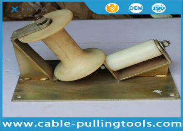 Buy 10KN Corner Cable Pulling Roller With Nylon Wheel For Cable Pulling online manufacture