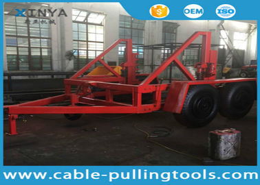 Buy 12 Ton Capacity Cable Drum Trailer Underground Cable Tools With Hand Brake and Air Brake online manufacture