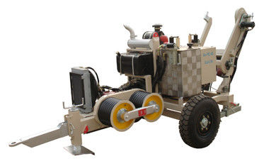 buy 40KN Maximum Linepull Hydraulic Cable Puller with Diesel Engine for 220KV Transmission Line online manufacture