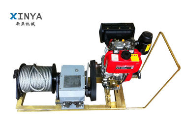 Buy 8 Ton Single Drum Gasoline Engine Powered Winch Cable Winch Puller online manufacture