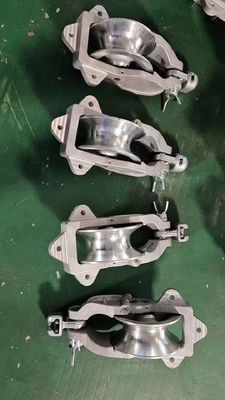 buy 7-inch High-Strength Roller Wheel Cable Roller with Heavy-Duty Steel Frame and Weather & Corrosion Resistant Stringing Block online manufacture