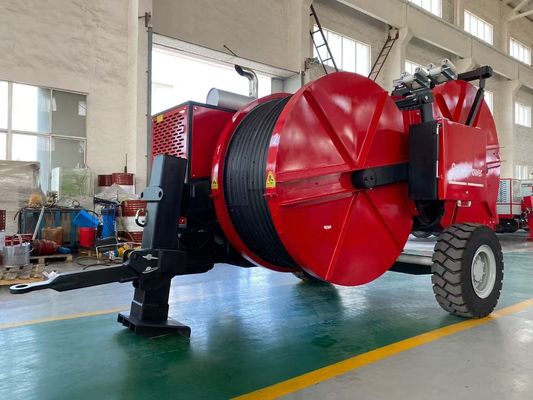 buy 2x40KN Continuous Tension Hydraulic Cable Tensioner with Hydraulic Transmission and Electronically Controlled for Overhead Line Stringing online manufacture