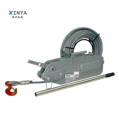 Buy 20 Meters Long Steel Wire Rope Manual Hoist Winch with 0.8-5.4T Capacity for Power Construction online manufacture