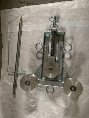 Buy Three-Wheel Grounding Pulley Block with 60-75mm Aluminum Pulley for Line Transmission Stringing online manufacture