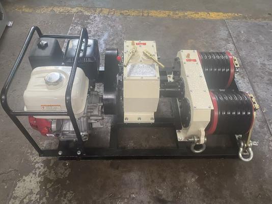 Buy 13HP Honda Gasoline Cable Winch Puller with 26m/min Lift Speed and 10m Maximum Lifting Height online manufacture