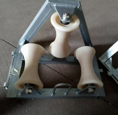 buy Industrial 90-Degree Corner Cable Roller Guide with Nylon Wheels and 10KN Rated Load for Smooth Cable Pulling online manufacture