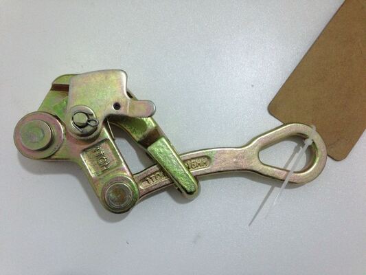 Buy Heavy-Duty 2-Ton Cable Pulling Clamp with Anti-Slip Serrated Jaws for 4-22mm Wire Ropes online manufacture