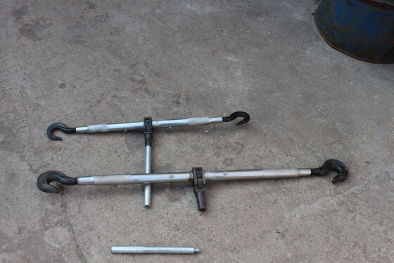 Buy 2-Ton Heavy-Duty Wire Rope Tensioner with Dual Hook Design and Adjustable Turnbuckle for Cable Tightening online manufacture