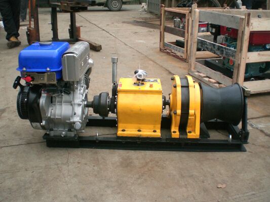 Buy 5-Ton Gasoline-Powered Cable Winch Puller with Fast Line Speed for Heavy-Duty Wire Pulling online manufacture