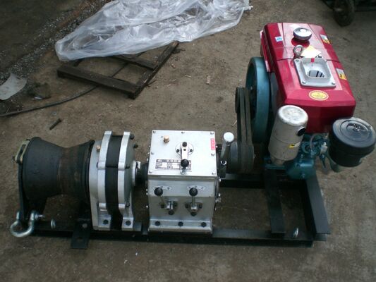 Buy 5-Ton Capacity Diesel Engine Powered Capstan Winch for High-Speed Cable Pulling and Lifting online manufacture