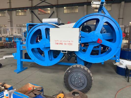 Buy 40KN Hydraulic Conductor Tensioner with 5-Groove Design for Efficient Cable Stringing online manufacture