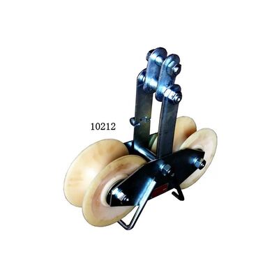 Buy Double Sheave Stringing Block with 25 KN Rated Load and MC Nylon or Aluminum Sheaves for Smooth Ball-Bearing Operation online manufacture