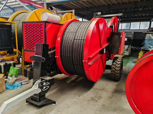 Buy 2×40kN Hydraulic Cable Tensioner with Dual-Groove Design for Overhead Line Stringing | Conductor Tension Machine online manufacture