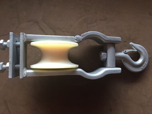 buy Universal Crossarm Stringing Pulley with Hooked Style Design and 120x58mm Wheel Size for Transmission Line Stringing online manufacture