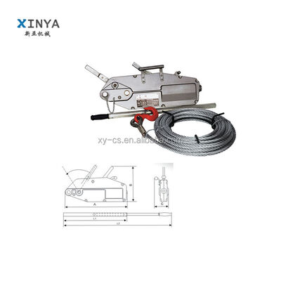 buy Steel Construction Cable Winch Puller with 1/3/5/8-Ton Capacity and Safety Latch for Heavy Load Handling online manufacture