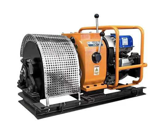 Buy 3 Ton Capacity Gasoline Power Winch with Yamaha MX175 Engine and Portable Steel Frame for Cable Pulling online manufacture