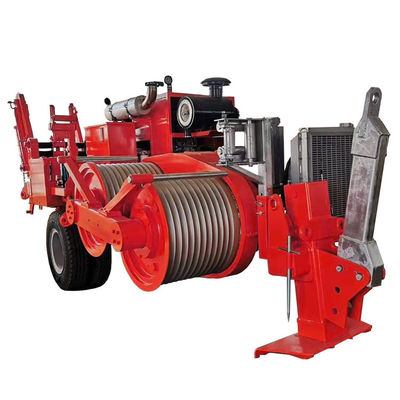 buy 250KN Hydraulic Cable Puller with 960mm Traction Wheel and 5km/h Maximum Speed for Transmission Line Construction online manufacture