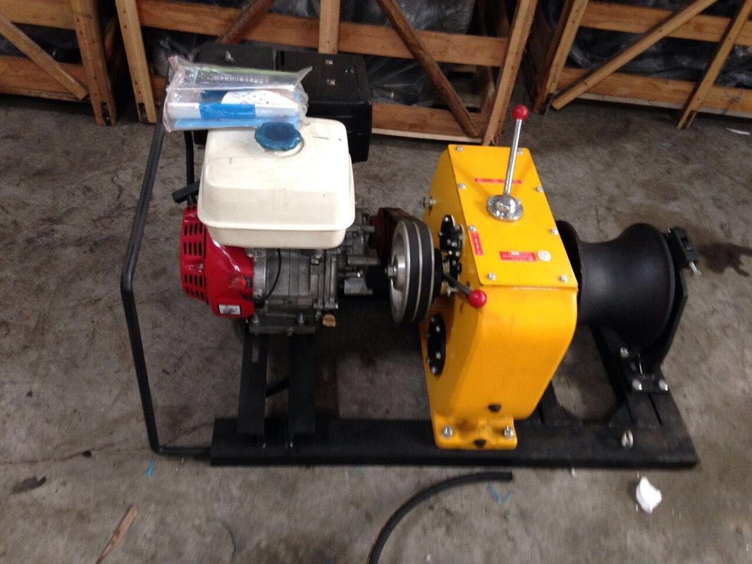 Portable Cable Winch Puller Hoisting Pulling Machine Gas Powered Winch