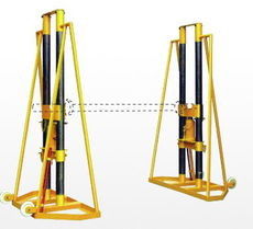 5 - 10 TON HYDRAULIC ADJUSTABLE WIRE REEL JACK STANDS WIRE PAY OFF STAND