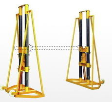 5 - 10 Ton Hydraulic Adjustable Wire Reel Jack Stands / Wire Pay Off Stand