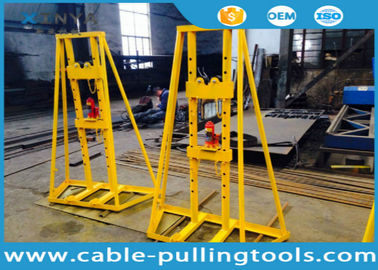 15T - 20T Cable Handling Equipment / Cable Drum Hydraulic Reel stand