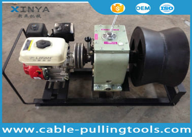 3 Ton Cable Drum Pulling Winch Machine With Petrol Engine Power