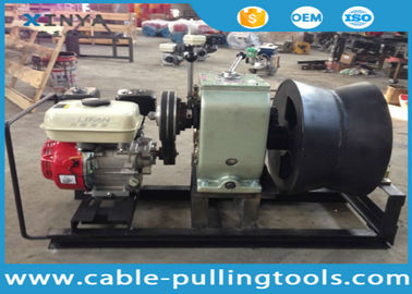 3 Ton Cable Drum Pulling Winch Machine With Petrol Engine Power