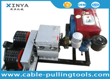 Double Drum Hoist Winch 5 Ton with Diesel Engine for tower erection