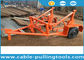 Underground Cable Tools 3-8 Ton Cable Drum Trailer Cable Reel Carrier for Transporting Cable Reels