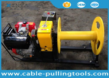 Cable Pulling Tools 3 Ton Diesel Engine Winch For Pulling Wood