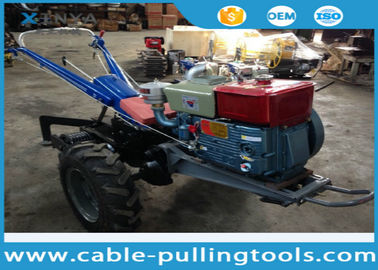 5 Ton Double Drum Tractor Winch With Water-Cooled Diesel Engine For Cable Pulling