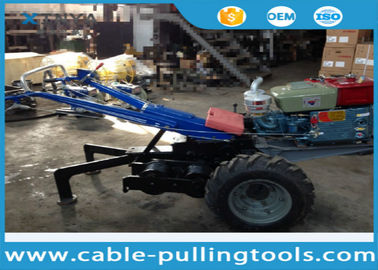 5 Ton Double Drum Tractor Winch With Water-Cooled Diesel Engine For Cable Pulling