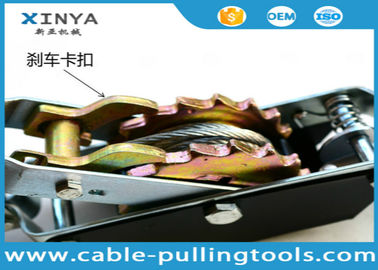 ISO , CE Transmission Line Stringing Tools ,  2T Wire Rope Puller with Single Ratchet