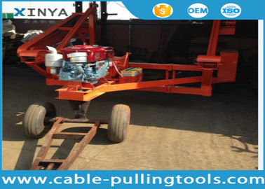 5T Multi function Full Cable Drum Trailer Other Tools With Water Cooled Diesel Engine